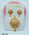 Designer Matte Gold Pandal Butti Set 2 Catalog
